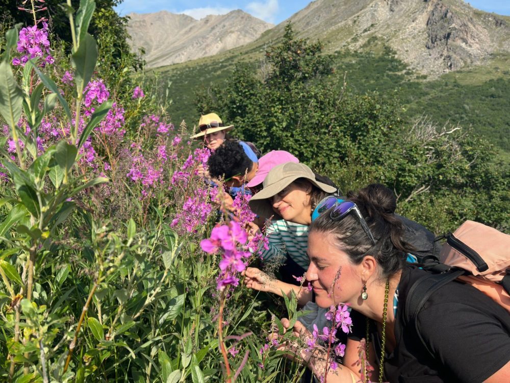 Xtina guiding nature walk